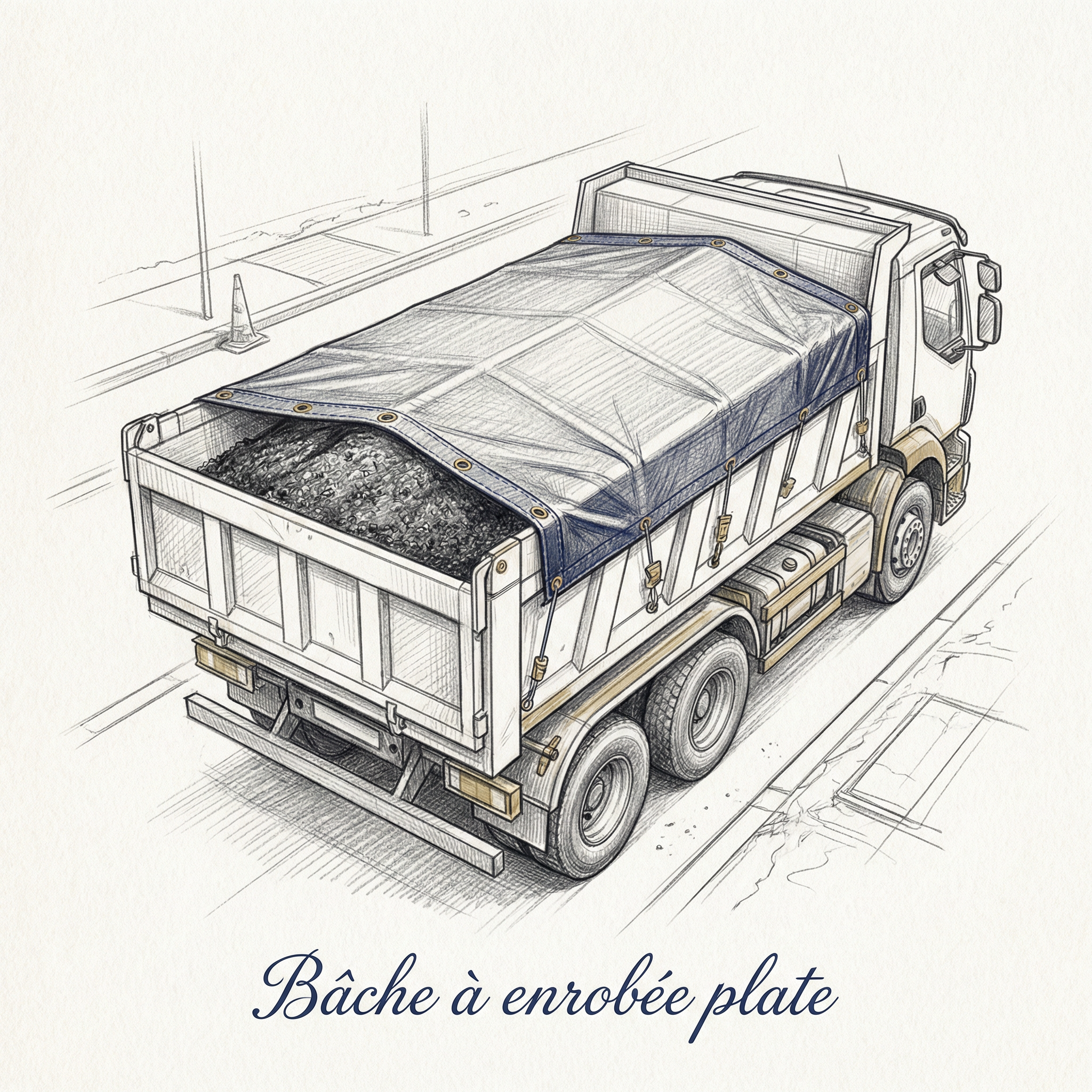 Bache transport camion remorque PVC professionnel
