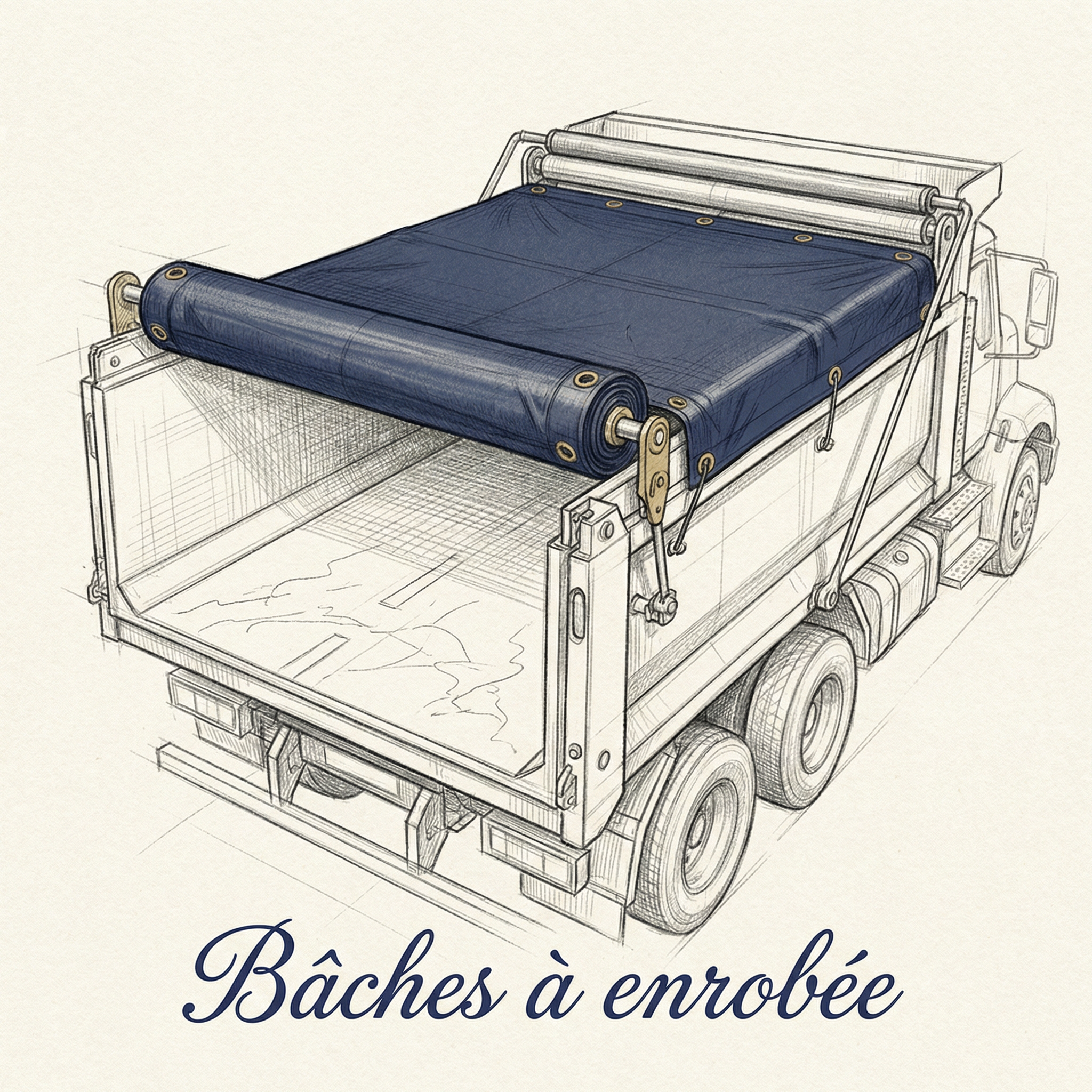 Bâche enrobée benne