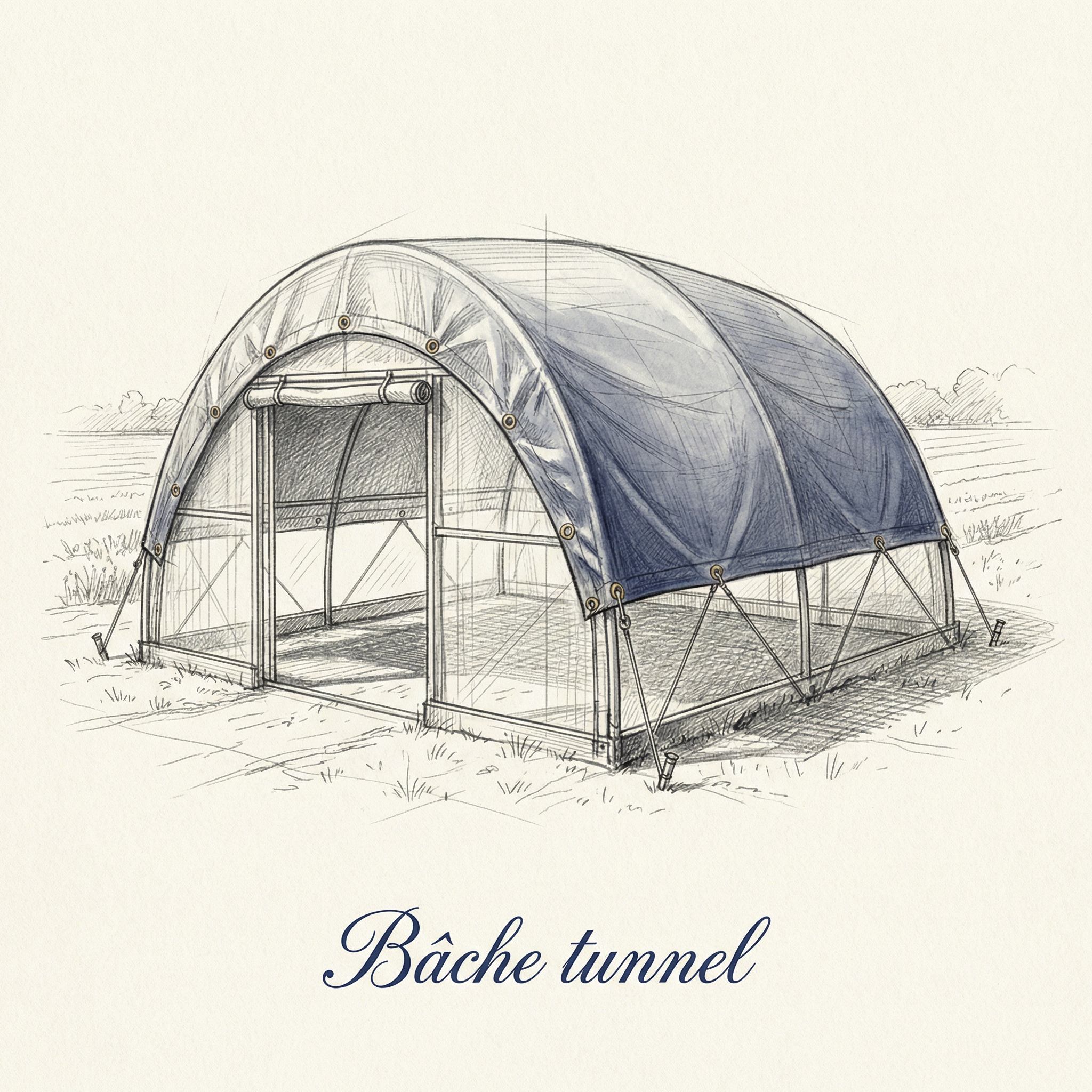 Bache agricole PVC serre tunnel silo