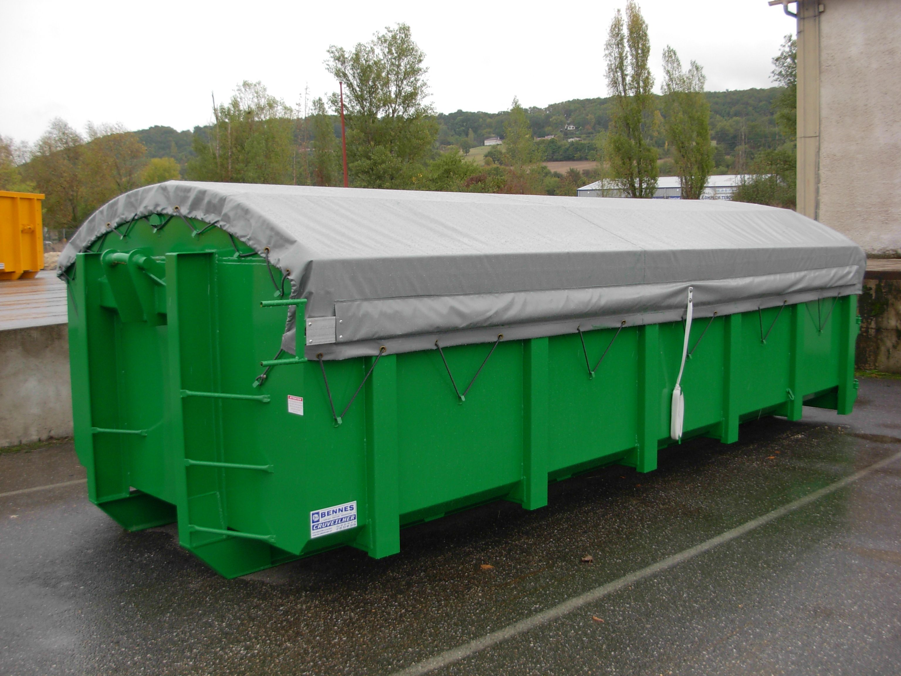 Bâches à règle sur mesure pour bennes